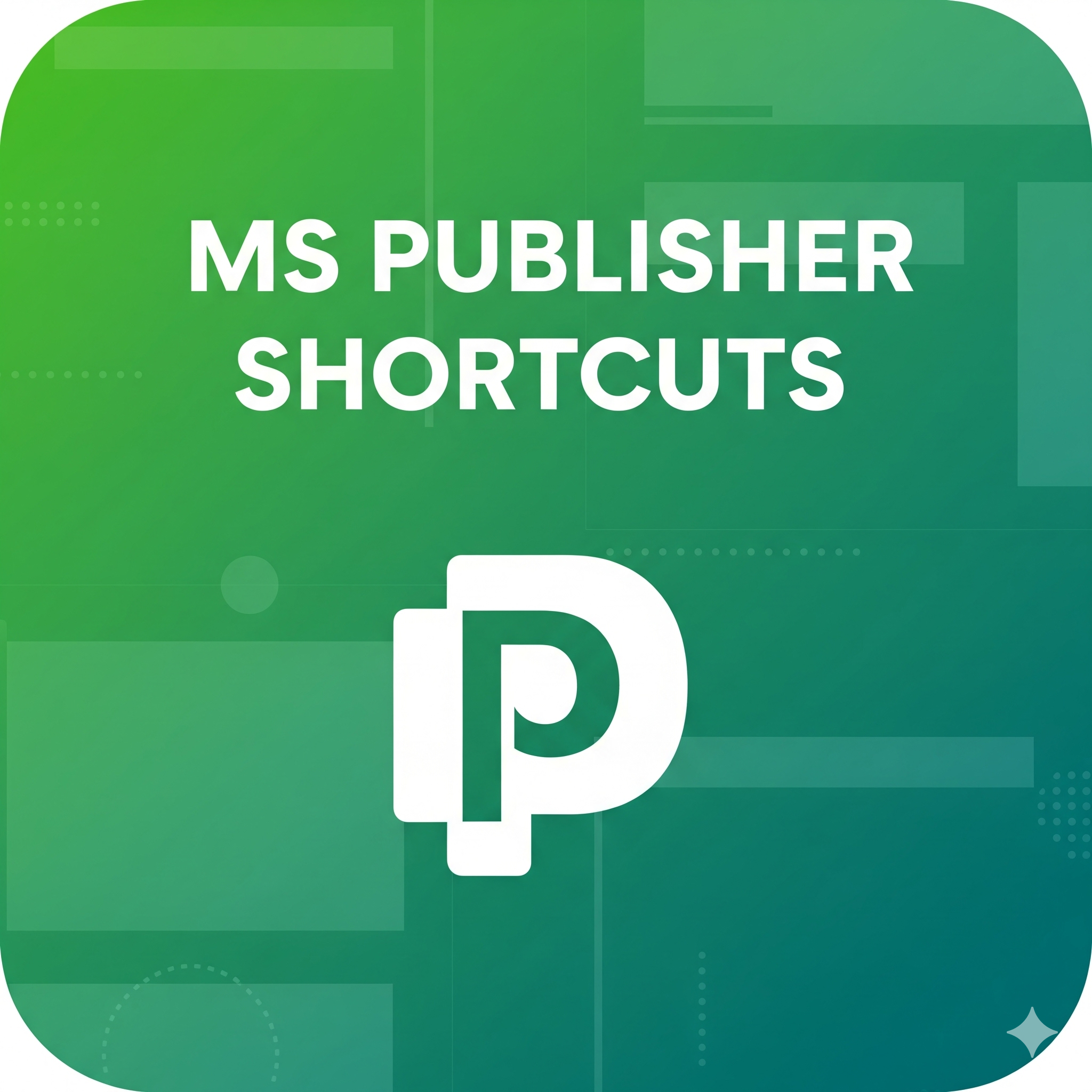 MS Publisher Shortcuts E-book
